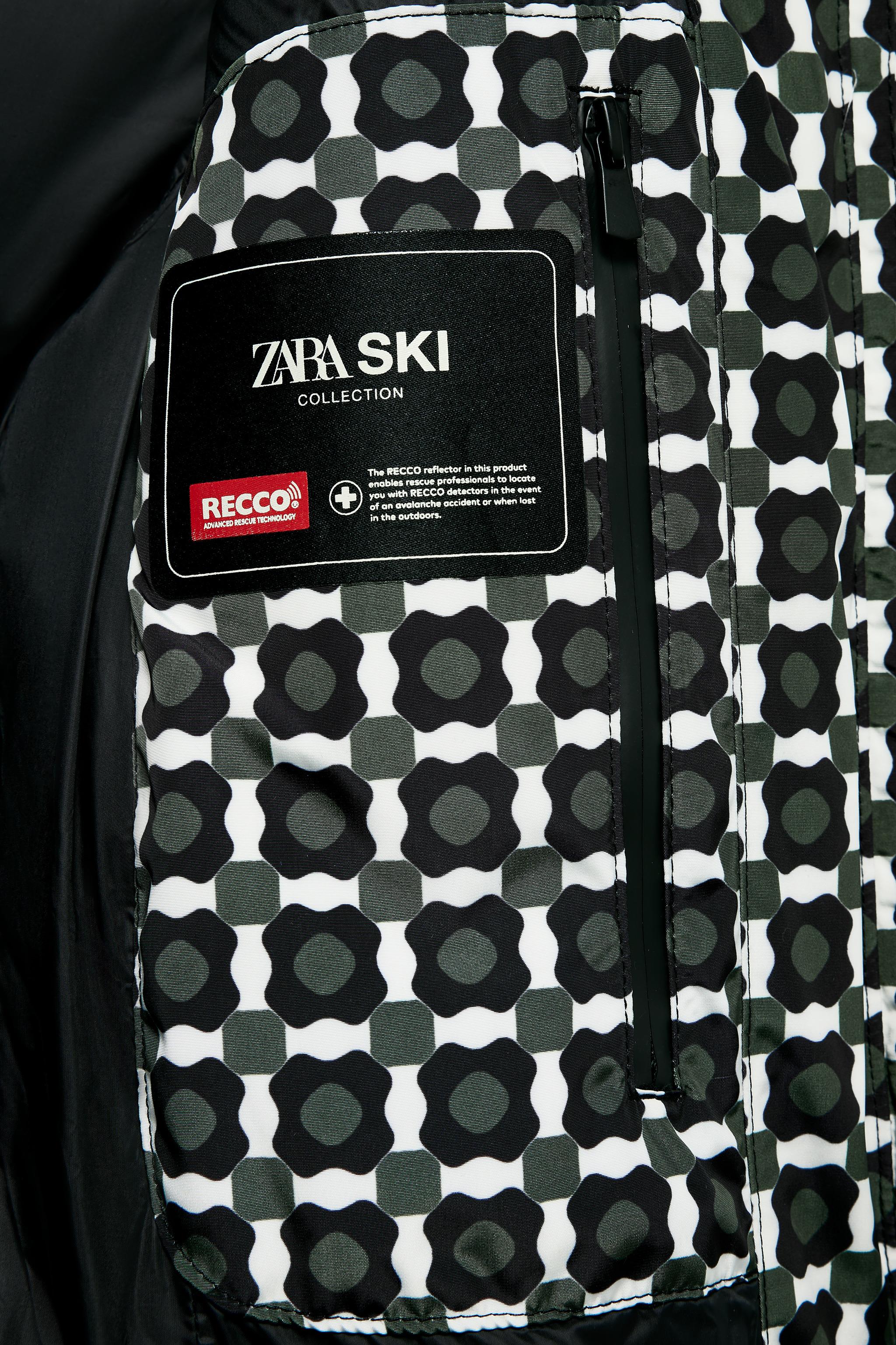 HOODED WATER RESISTANT WINDPROOF DOWN COAT RECCO® TECHNOLOGY SKI COLLECTION